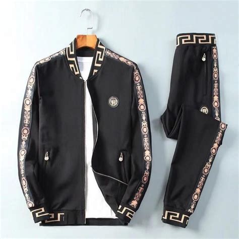 versace outfit men's|versace tracksuit men's price.